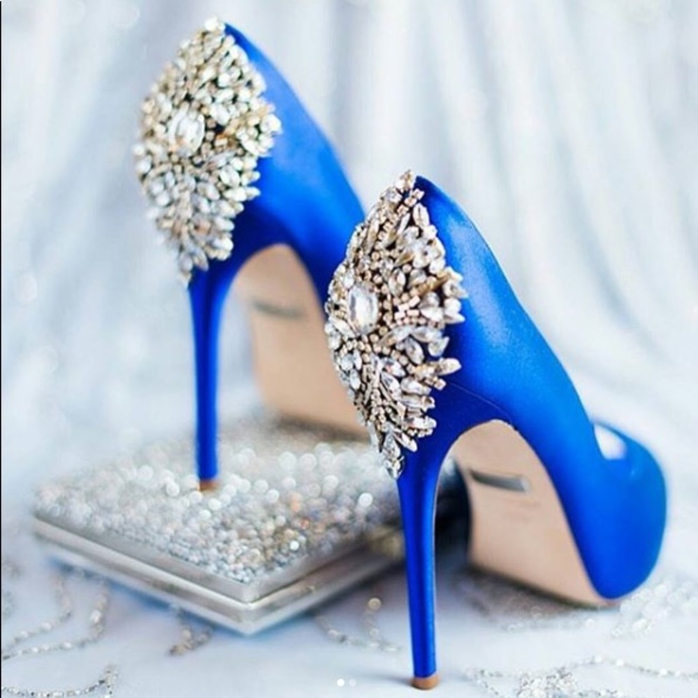 Badgley Mischka - Kiara Crystal Pump in Royal Blue